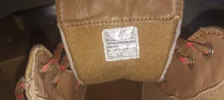 Botas Skechers Piel Marrón y Rojo