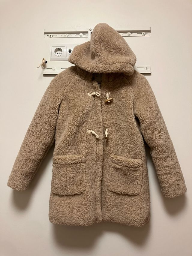 Abrigo borreguito con capucha