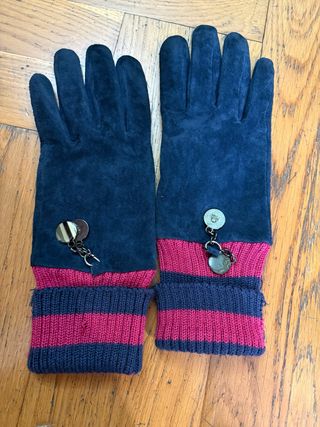 Guantes Benetton Azul y Rosa