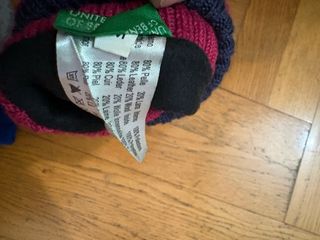 Guantes Benetton Azul y Rosa