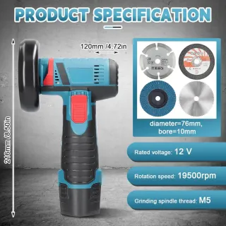 Mini amoladora a batería