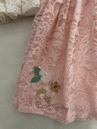 Set 2 gonne pizzo bambina 10/11 anni