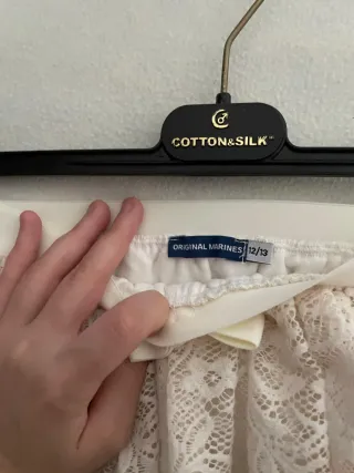 Set 2 gonne pizzo bambina 10/11 anni