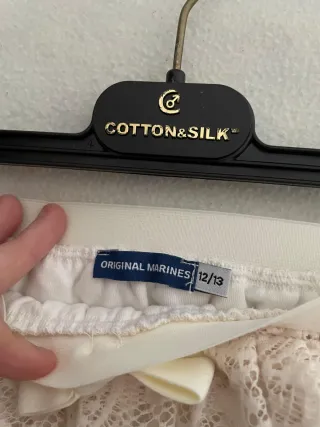 Set 2 gonne pizzo bambina 10/11 anni