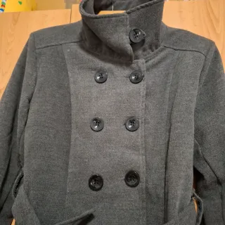 Abrigo Merengo Gris Muy bonito!!