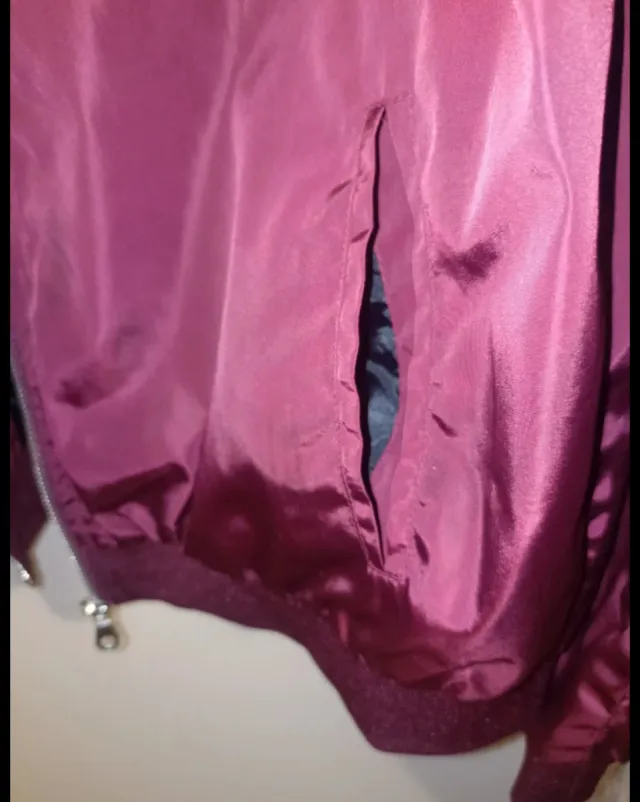 Chaqueta bomber granate