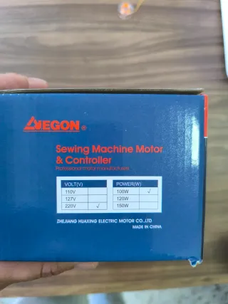 Motor Máquina Coser Externo Negro