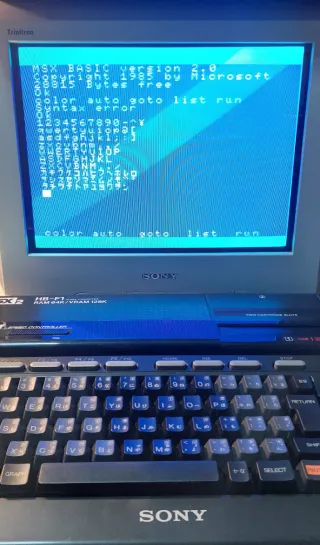 Ordenador Sony MSX2 HB-F1 + RGB