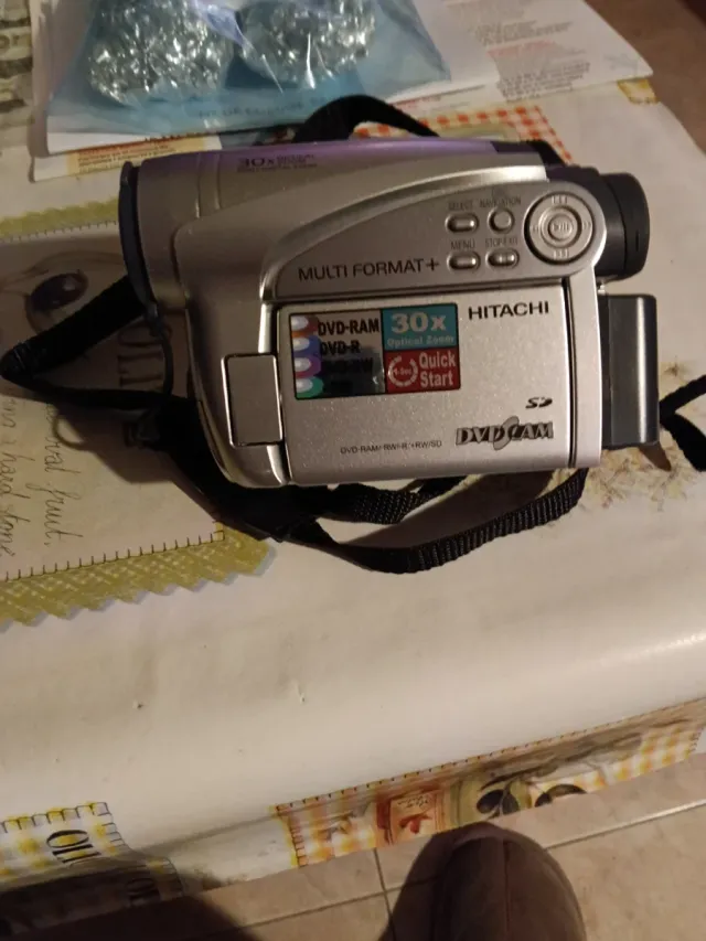 Videocamera DVD CAM Argento/Nera