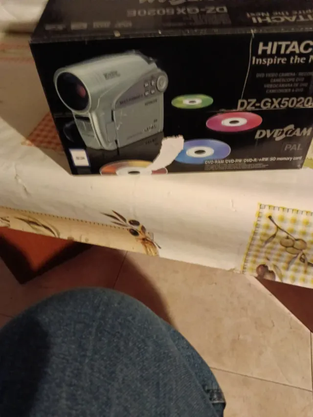 Videocamera DVD CAM Argento/Nera