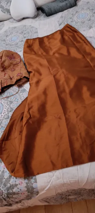 Set Gonna, Corsetto, Foulard, Fiore, Scarpe, Borsa