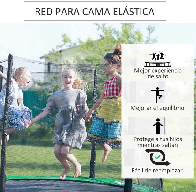 Rete di sicurezza di ricambio per trampolino