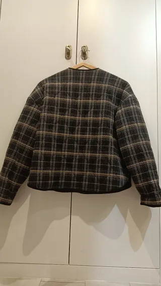 Chaqueta Zara acolchada cuadros