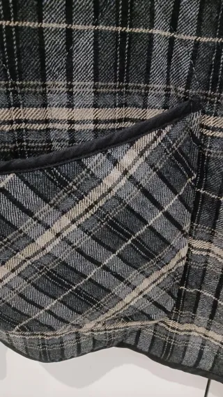 Chaqueta Zara acolchada cuadros