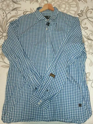 Camisa G-Star RAW Hombre XXL Cuadros Azul