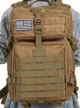 Mochila Táctica 50L Caqui ¡A estrenar!