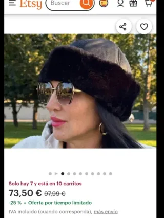 Gorro de piel de cordero negro