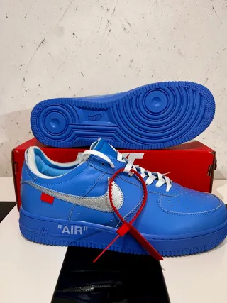 Nike Air Force 1 Azul Plata