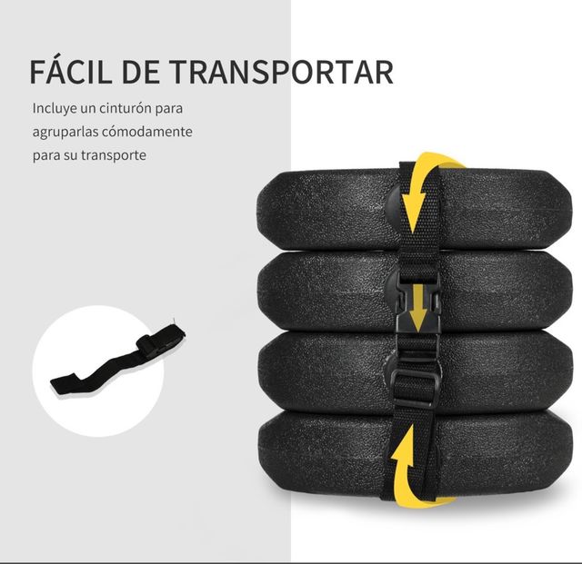 Confezione da 4 pesi per tenda