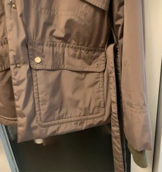 Parka Beige y Verde Oliva