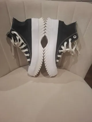 Zapatillas Converse plataforma negras