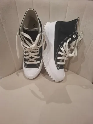 Zapatillas Converse plataforma negras