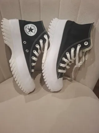 Zapatillas Converse plataforma negras