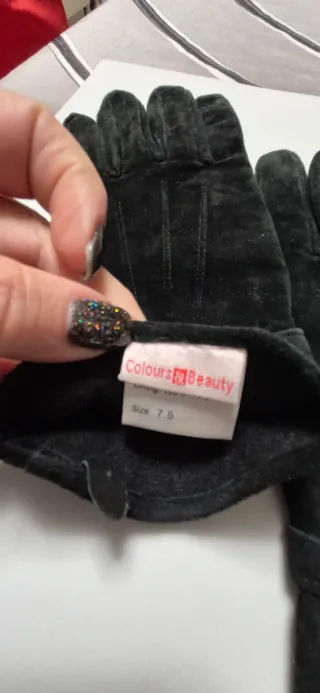 Guanti in pelle neri