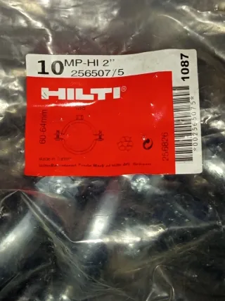 Abrazadera con goma M8 60-64m ref.256507/5 HILTI.