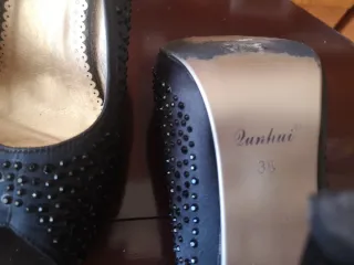 Zapatos fiesta tacón alto pedrería