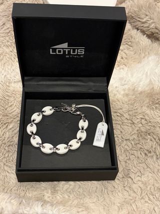 Pulsera Lotus Acero y Cerámica