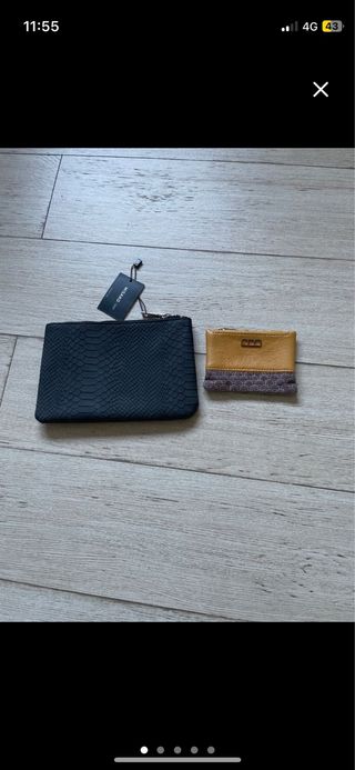 Cartera de mano Misako nueva con etiqueta+monedero