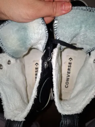 Botines Converse Negro Piel