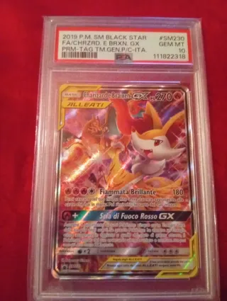Charizard e Braixen GX PSA 10 SM230