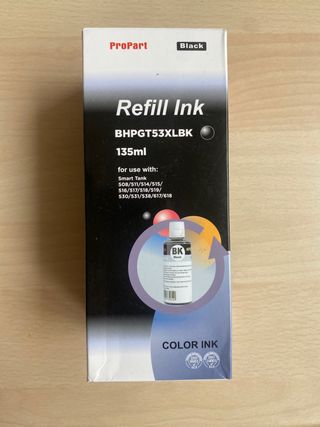 Tinta ricarica ProPart per stampanti Smart Tank BHPGT53XLBK Nero
