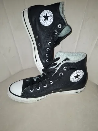 Botas Converse Piel Forradas Negro