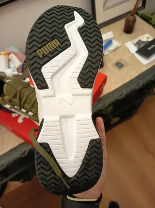 Zapatillas Puma Talla 38,5 Verde/Negro