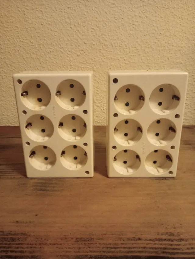 Prolunga a 6 prese bianca