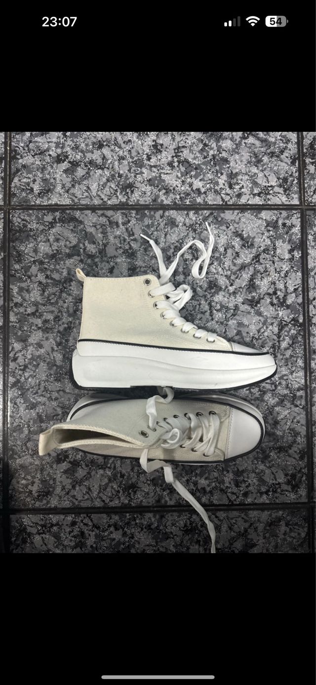 Zapatillas altas blancas
