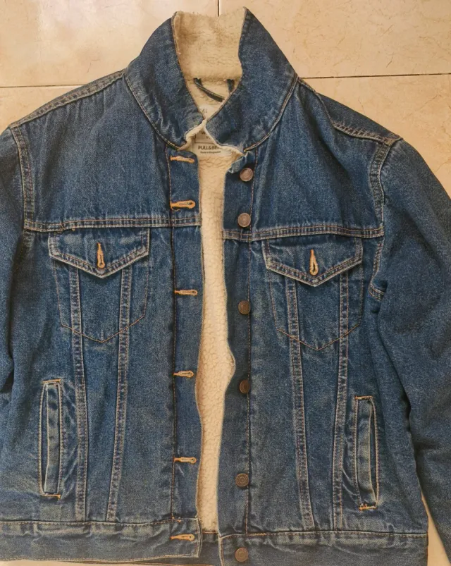 Chaqueta Vaquera Sherpa Pull&Bear Unisex