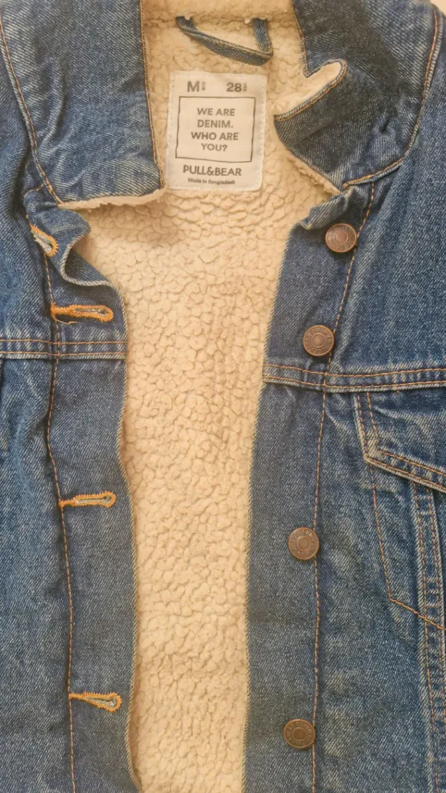 Chaqueta Vaquera Sherpa Pull&Bear Unisex