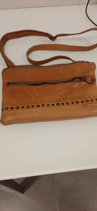 Bolso piel El Corte Inglés camel