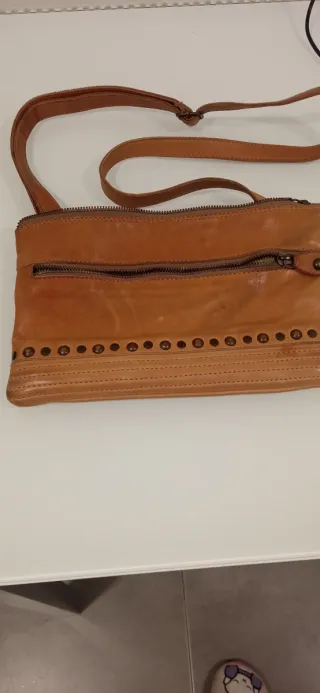 Bolso piel El Corte Inglés camel