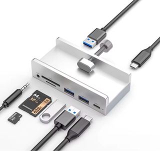 Hub USB-C Plata 2 Puertos USB 3.0h