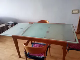 Muebles comedor y Mesa de centro extensible madera