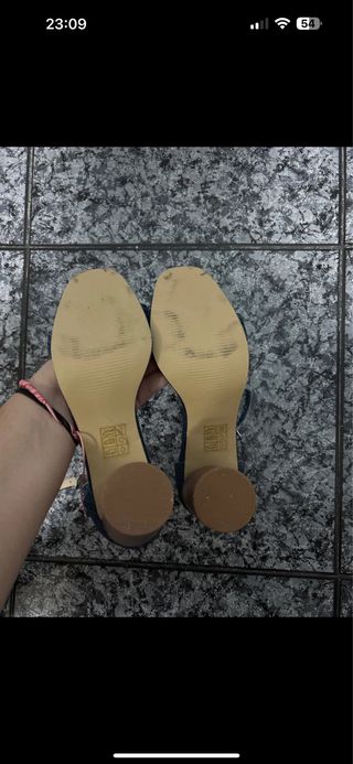 Zapatos de tacón denim