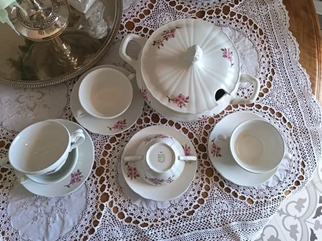 Set da consommè Richard Ginori 1940.