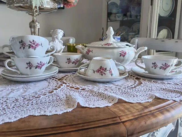 Set da consommè Richard Ginori 1940.