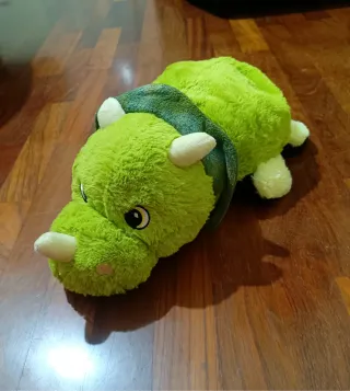 Peluche Reversible Pug y Dinosaurio 2 en 1