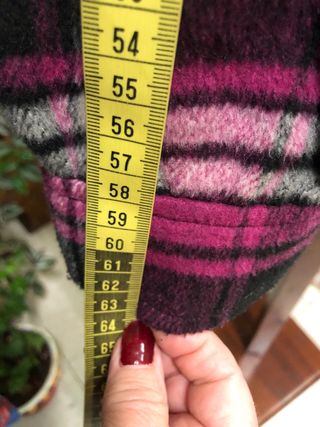 Chaquetón fucsia Telva Talla 38